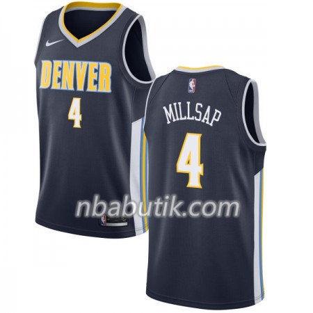 NBA Mænd Trøje Denver Nuggets Paul Millsap 4 Nike 2017-18 Navy Swingman NBA Mænd Trøje Denver Nuggets Paul Millsap 4 Nike 2017-18 Navy Swingman